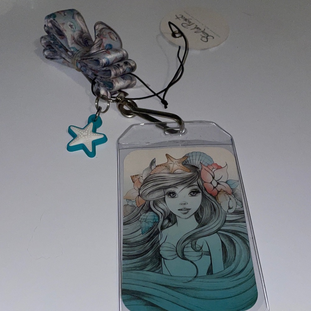Ariel Disney Loungefly lanyard with Star Charm